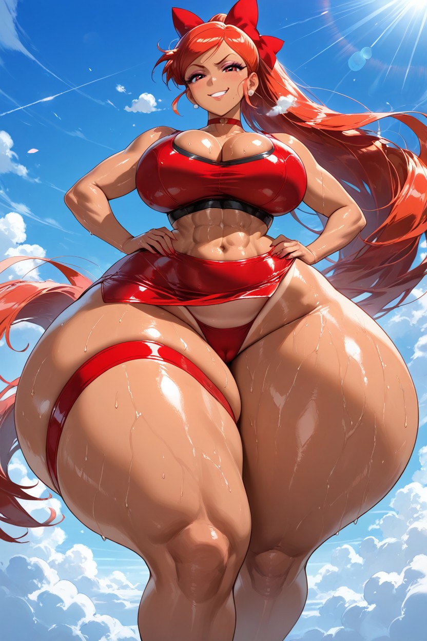 Enormous Thighs, Beautiful Lady, 25+ Hentai AI Porn
