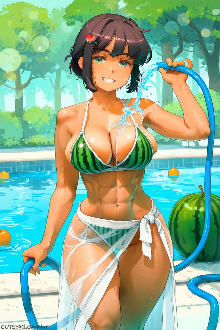 Naked, Playful, Apple Hairpin Hentai AI Porn