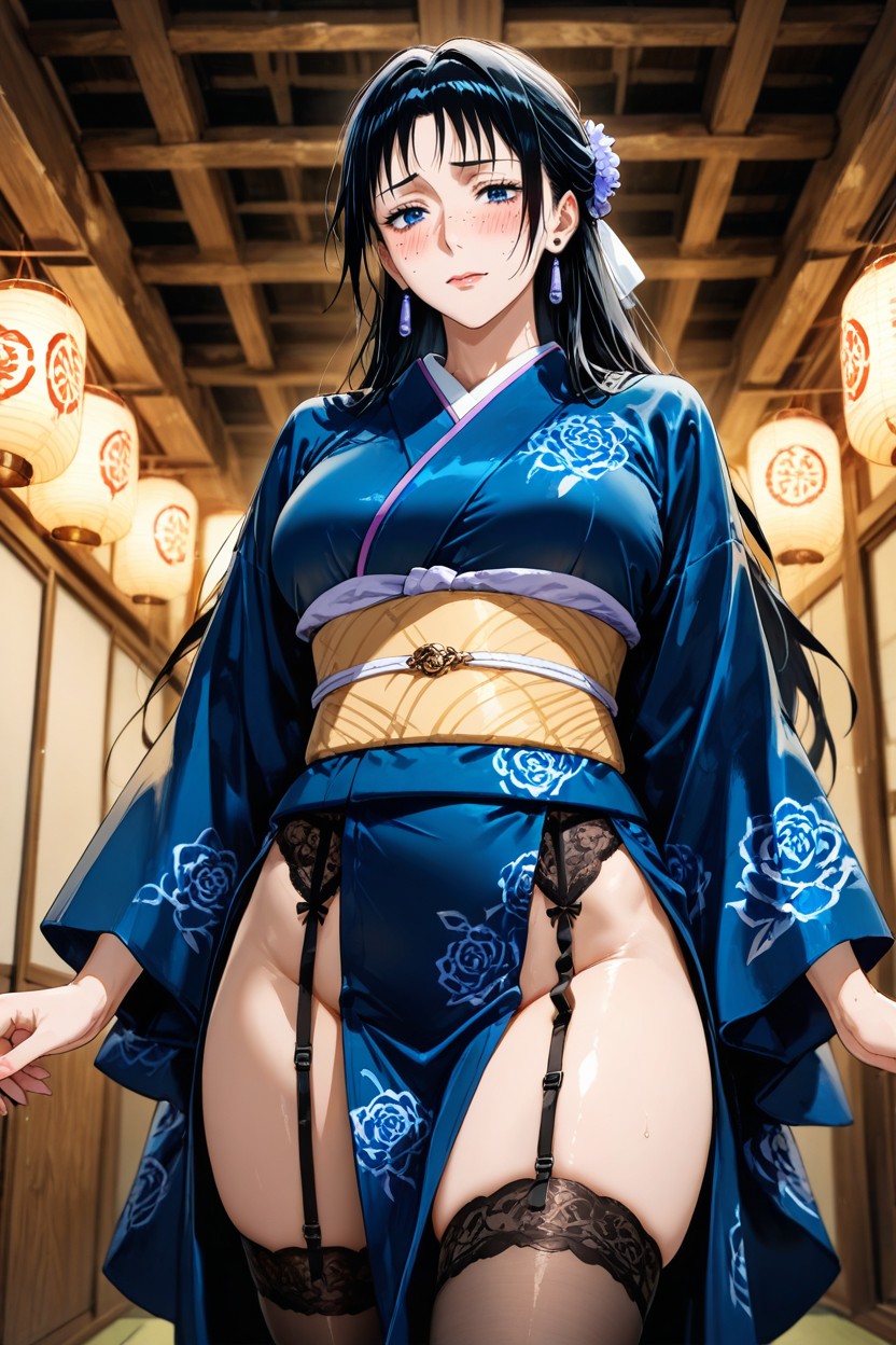 Hyper Realistic, Beautiful Face, Garter Belts Hentai AI Porn