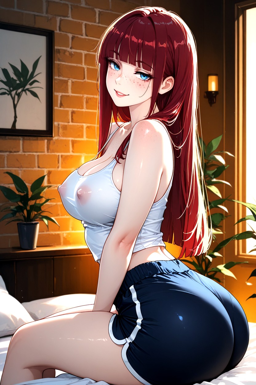 Solo, Medium Breast Size, Perfect Anatomy Hentai AI Porn