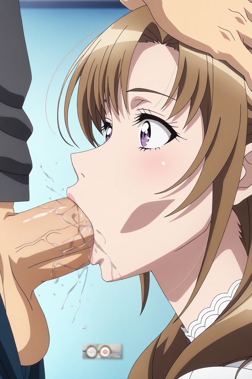 Man Gives Deep Thrusts Up And Down Man Grabs The Woman's Head, Anime Accurate, Anime Image Hentai AI Porn