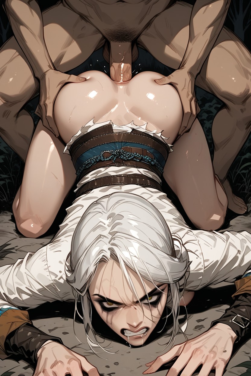 Ripped Shirt, Forest, Rough Sex Hentai IA