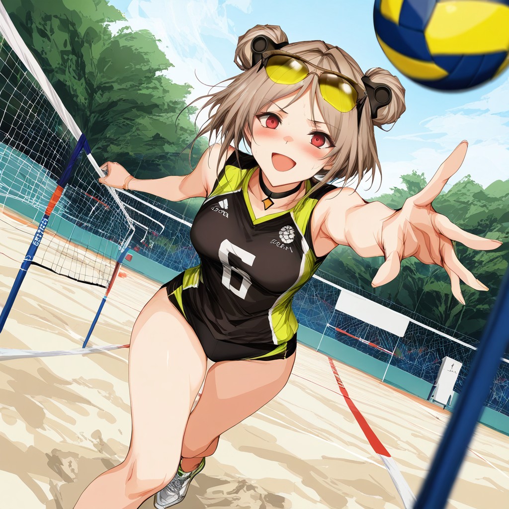Brown Hair, Lm Style, Red Eyes Hentai IA
