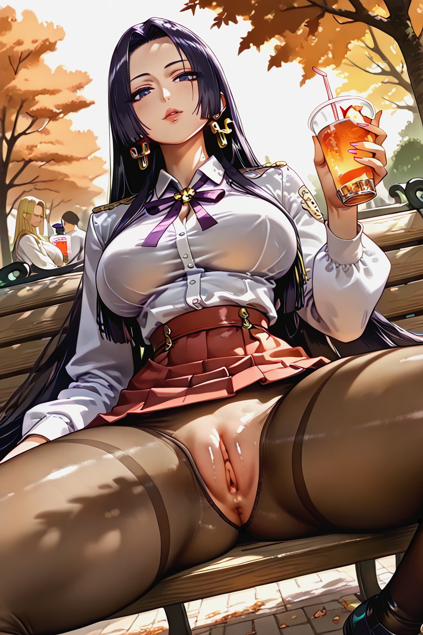 Venus Cleft, Soft Light, Boa Hancock In A Sexy Gyaru Style Hentai AI Porn