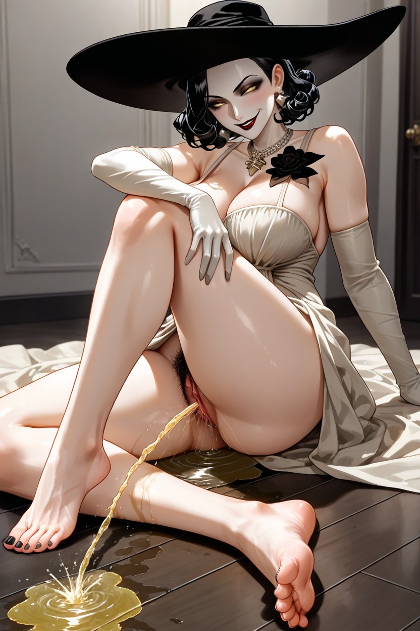 One Leg Upright, Perfect Face, Pee Puddle Hentai IA