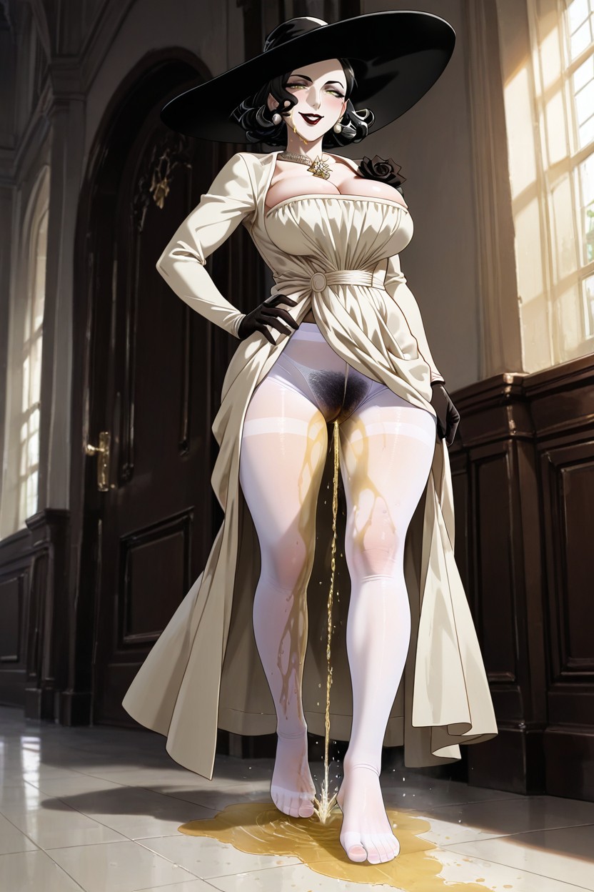 Pee Stained Pantyhose, Long Toenails, Lots Of Pee Hentai AI Porn