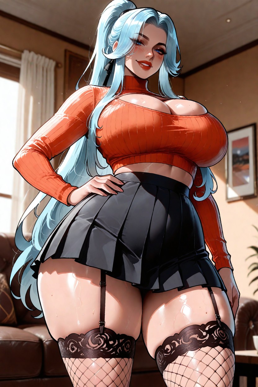 25+, Parted Lips, Skinny Hentai AI Porn