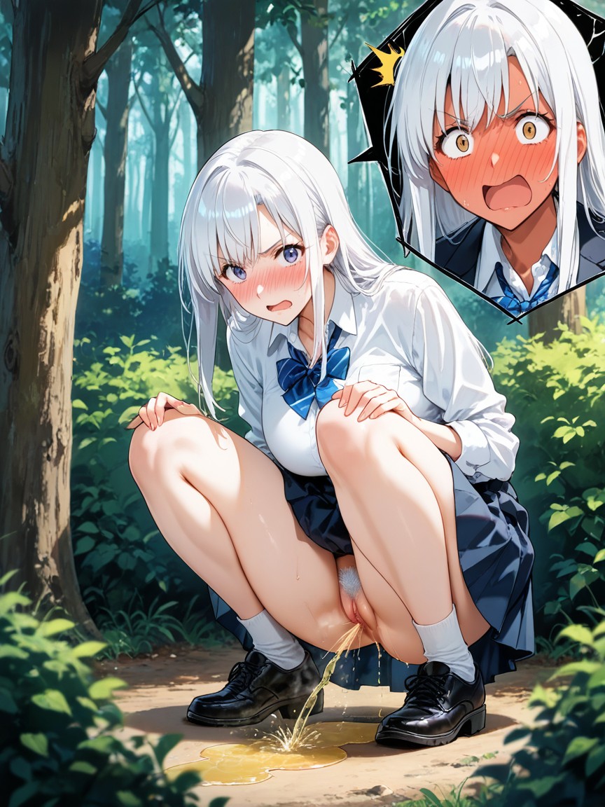 Pelo Blanco, Pee, The Gets Up Hentai IA