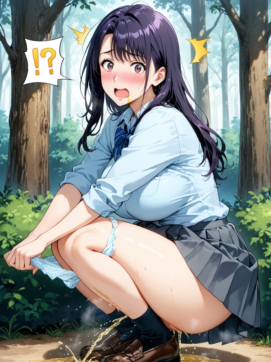 Under A Bush, Caught, Pee Hentai IA