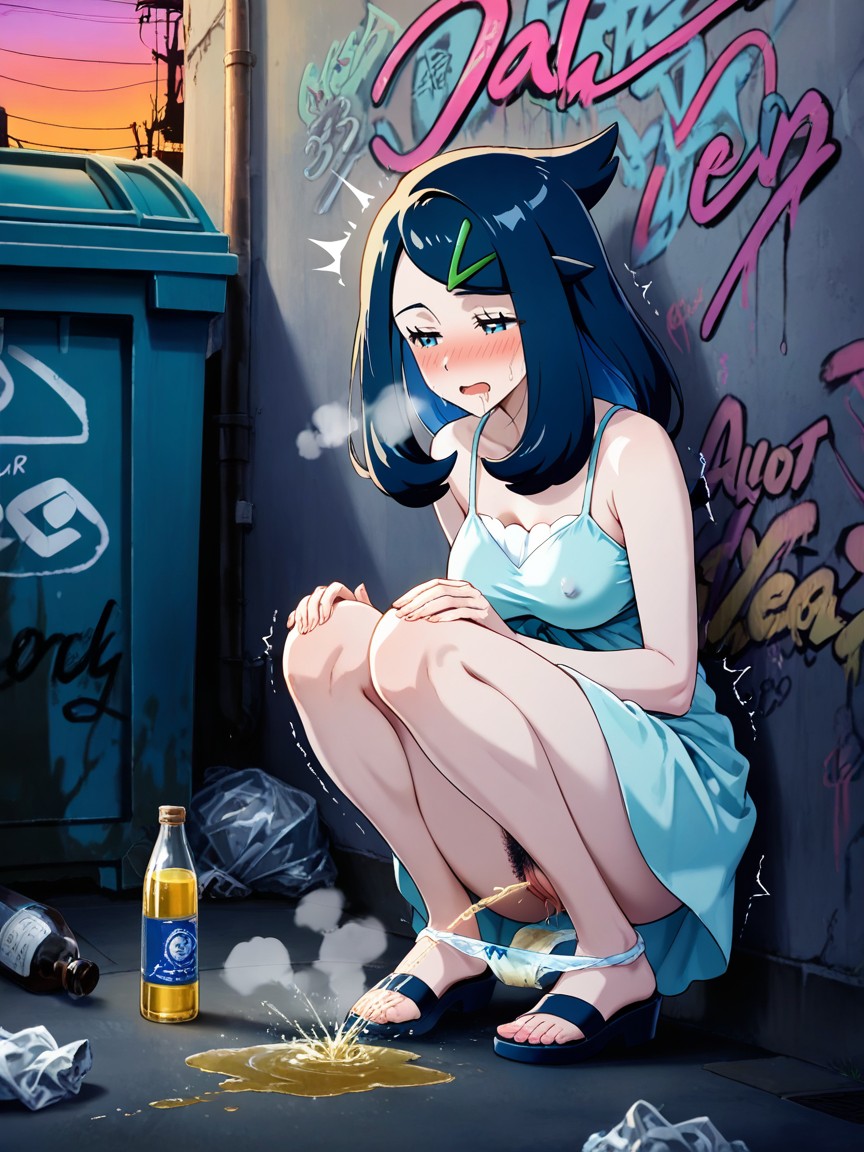 A Lot Of Scattered Trash, Breath, Against Wall Hentai AI Porn