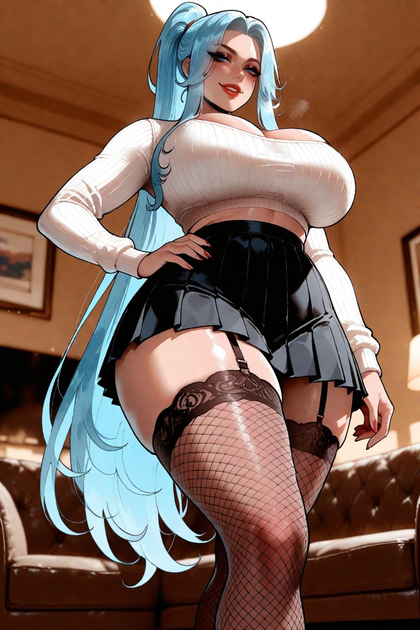 Long-sleeves, Parted Lips, Hand On Hip Hentai AI Porn