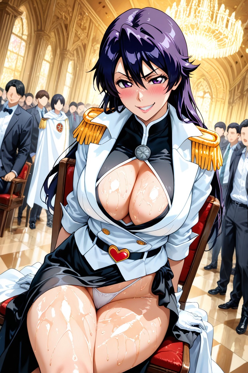 Sitting On A Chair, White Thong, 25+ Hentai IA