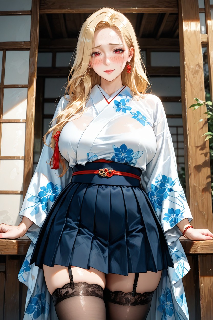 Round Face, Shy, Highly Detailed Face Hentai AI Porn
