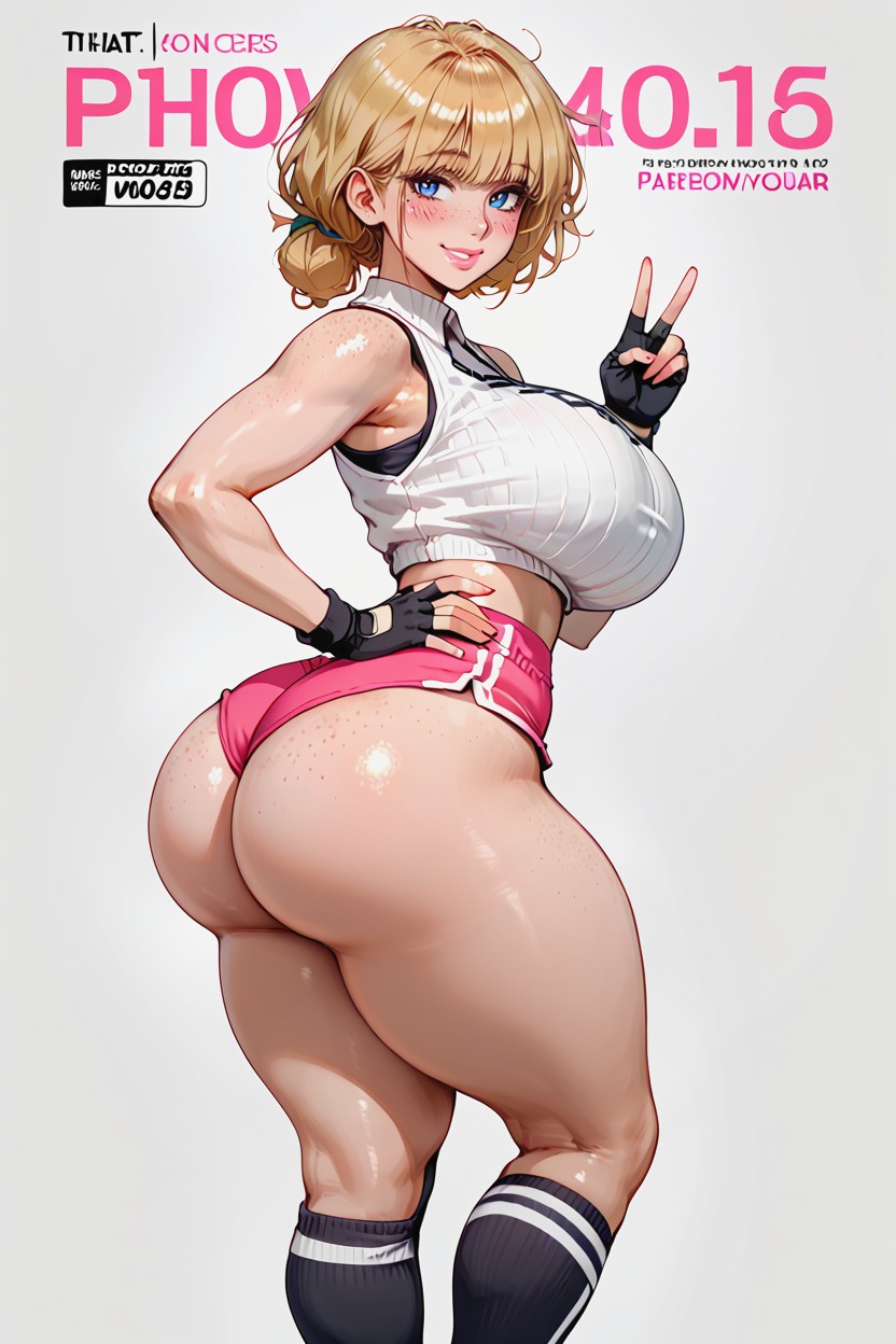 Hand On Hip, Round Buttocks, Perfectly Round Ass Hentai AI Porn