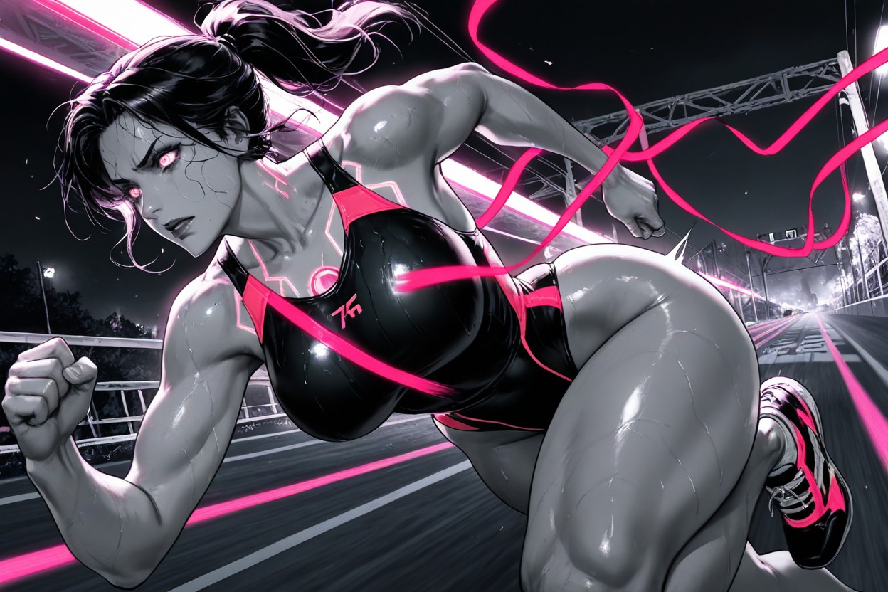 Indian Woman, Ponytail, Cycling Gloves Hentai AI Porn