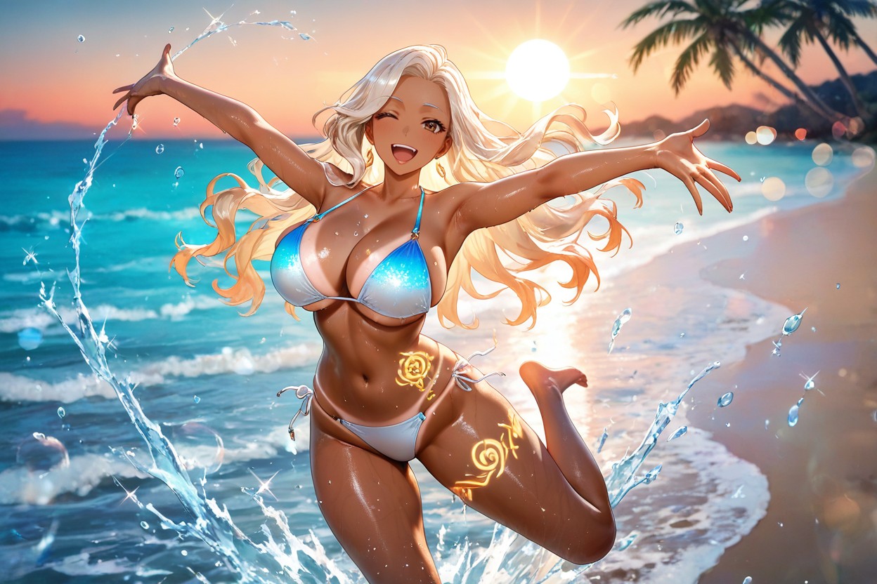 Bikini, Highres, Sand Hentai IA