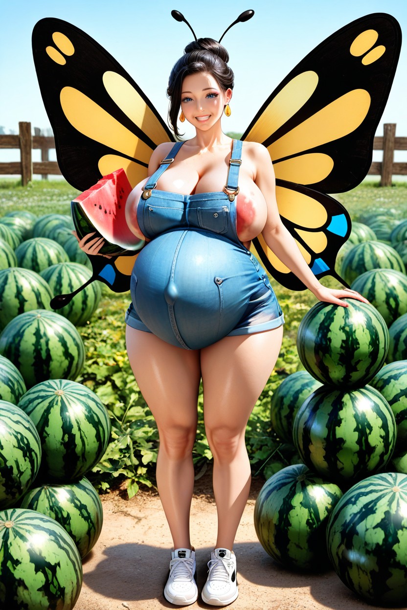 Puffy Lips, Model Standing, Female Beautifly Hentai IA