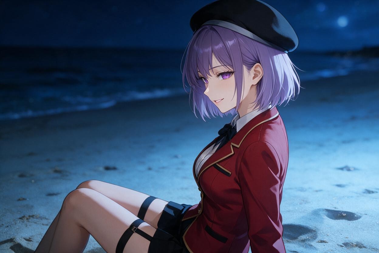 Corto, Close Medium View, Sentada Hentai IA