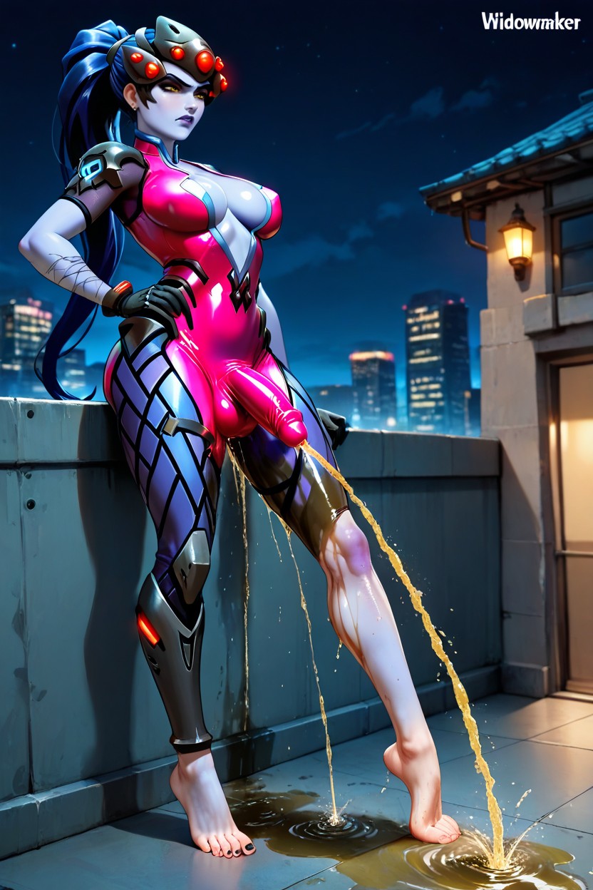 Widowmaker From Overwatch, One Hand On Hip, Five Toes Per Foot Hentai IA