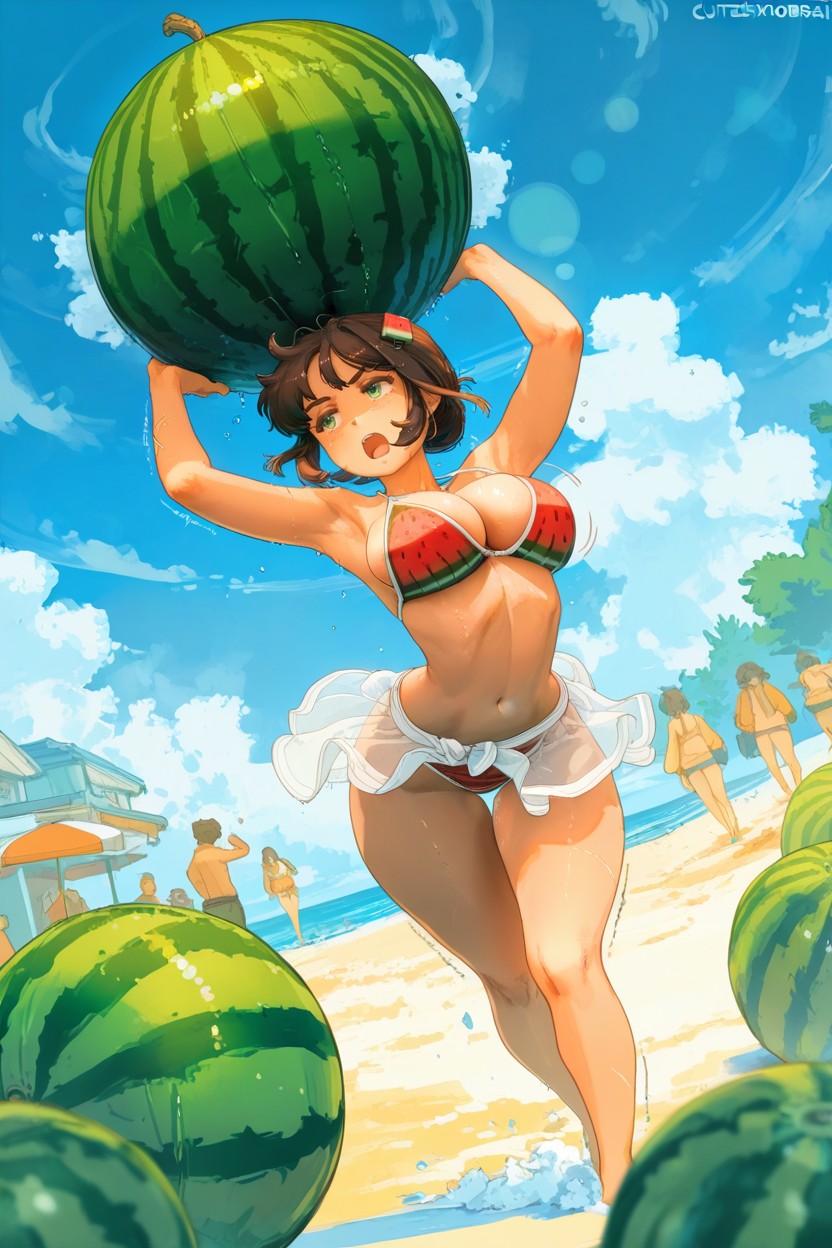 Concentrating, Tan Brown Skin, 25+ Hentai IA