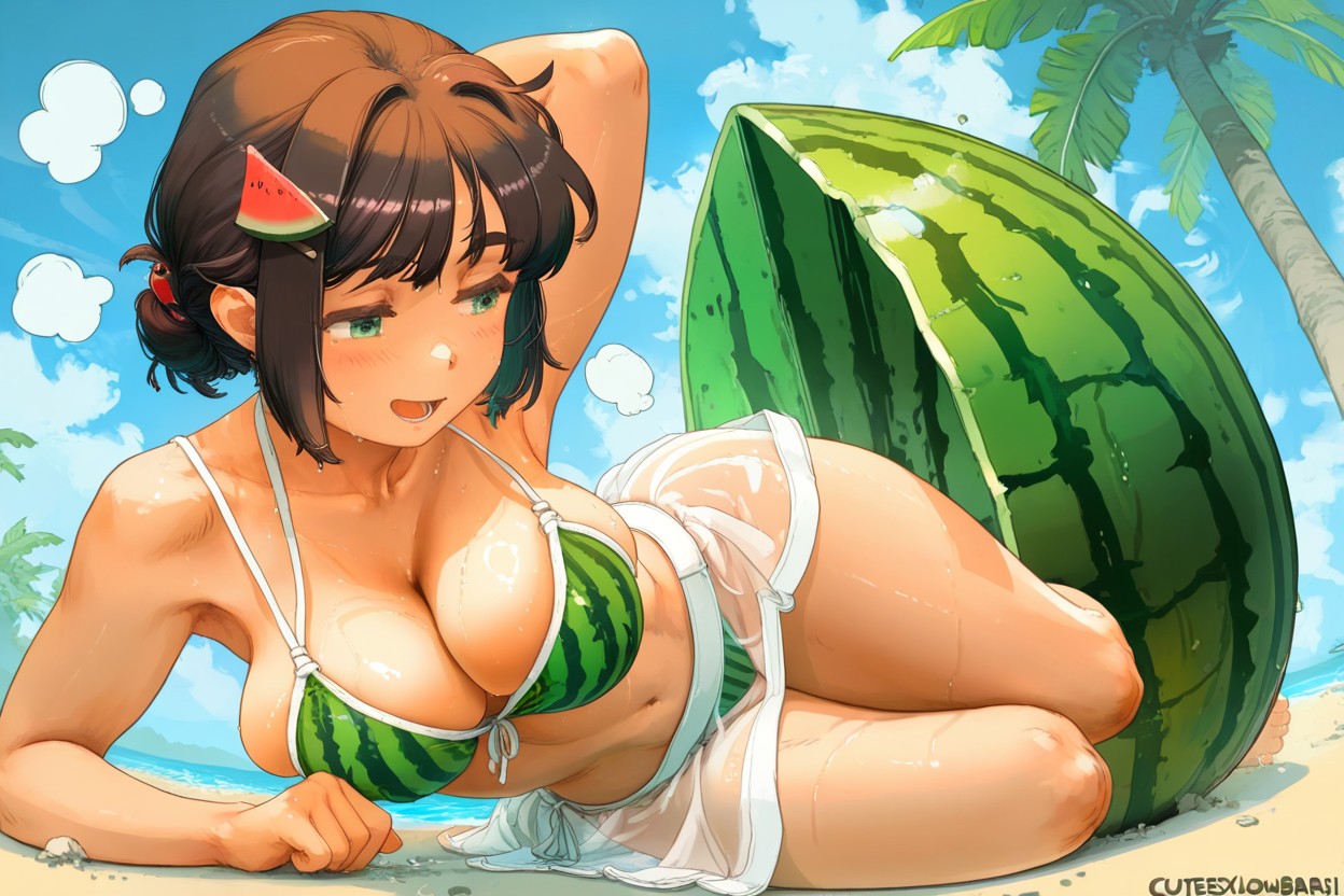 Melon, Bartolomeobari Style, Full Body View Hentai AI Porn