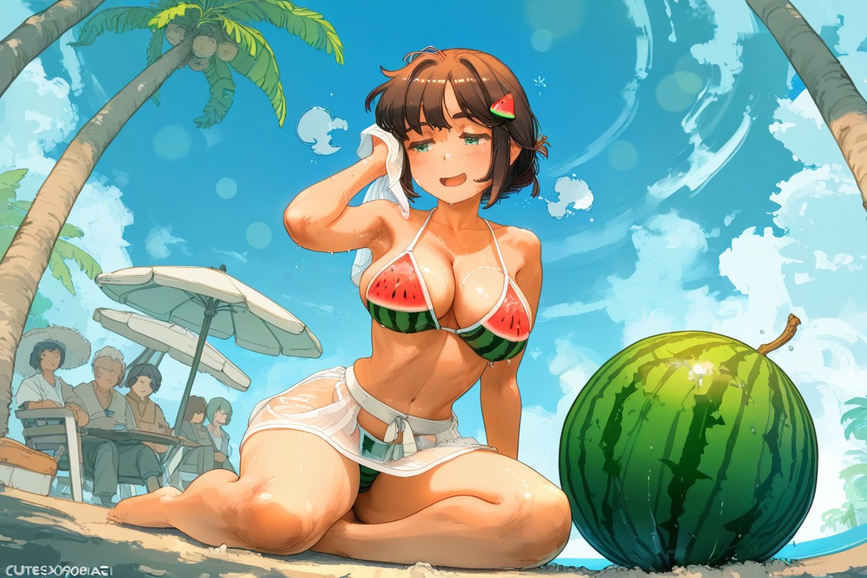 Blushing, Arched Back, Cutesexyrobutts Style Hentai AI Porn