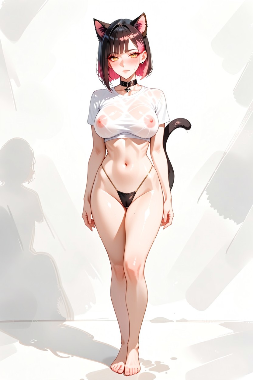 Babytee Shirt, Navel Visible Through Shirt, Bending Over Hentai AI Porn