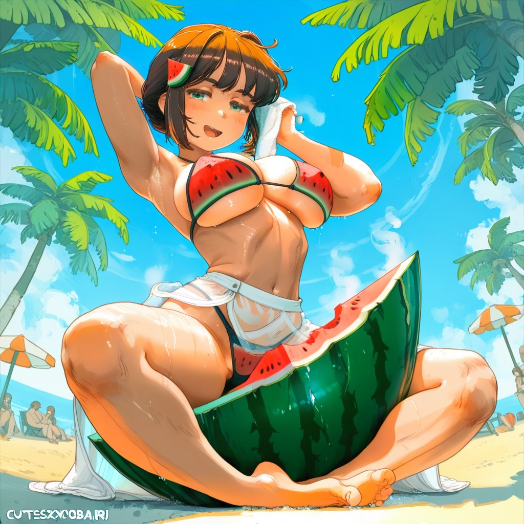 Bokeh, Fisheye View, Many People Hentai AI Porn