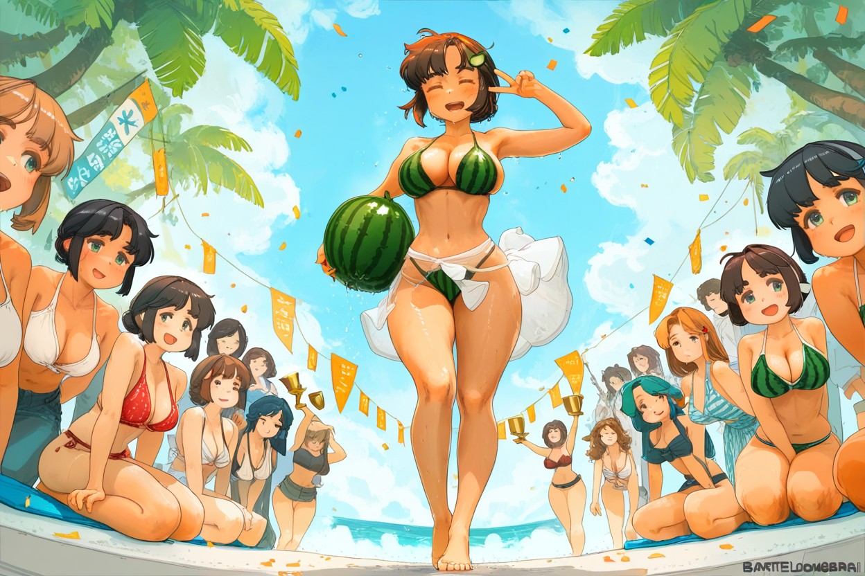 Wet, Sweaty, Tomboy Hentai AI Porn