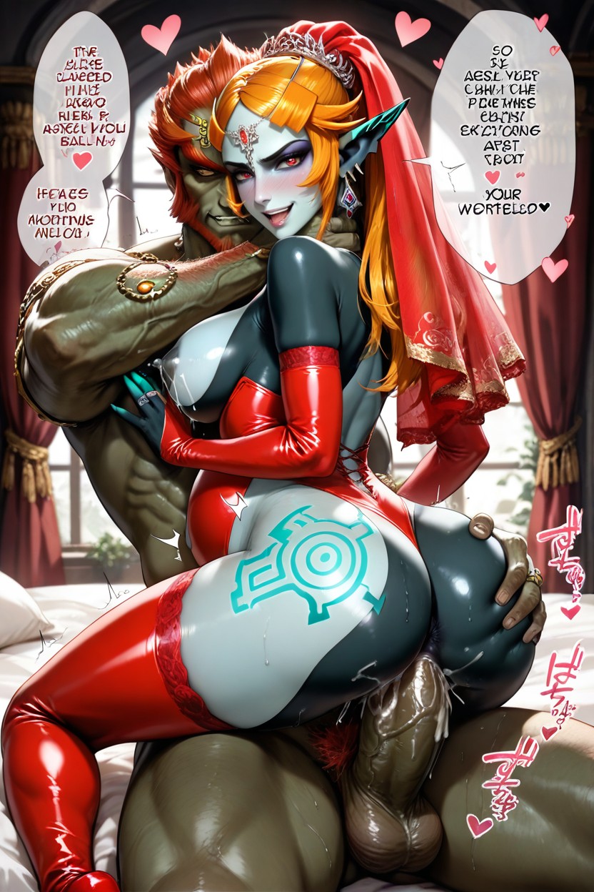 Massive Ass, Focus On Midna's Ass, True Form Midna From The Legend Of Zelda Hentai AI Porn