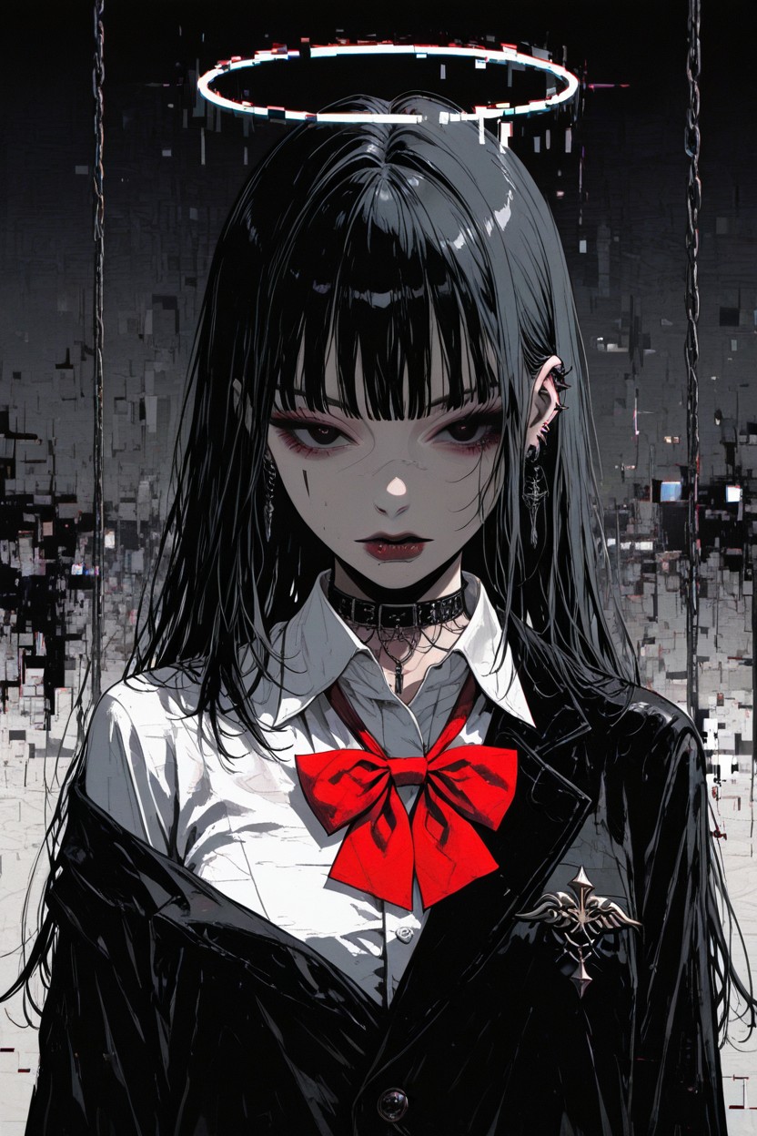 Jacket, Black Jacket, Black Hair Hentai AI Porn