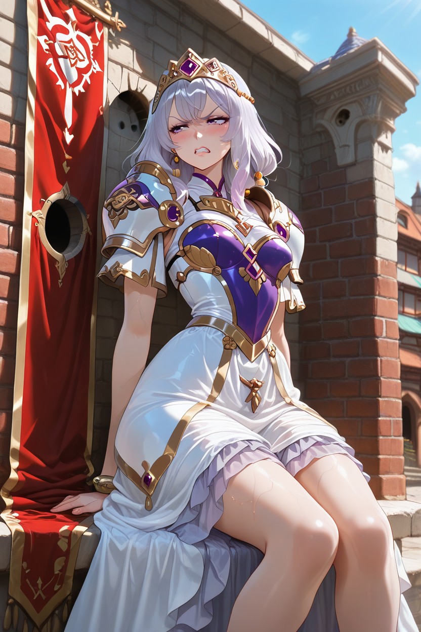 Bent Knees, Banner Maiden, Small Ass Hentai AI Porn