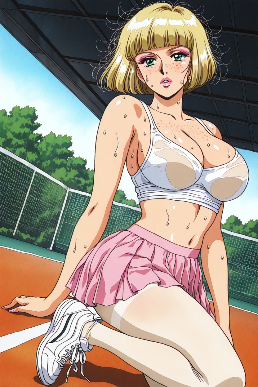 Cinematic, Cleavage, Perfect Proportions Hentai AI Porn