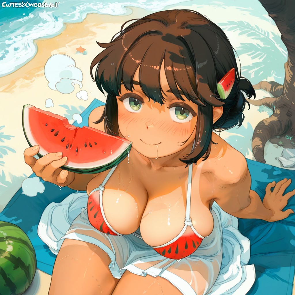 Apple Hairpin, Steam, Fisheye View Hentai AI Porn