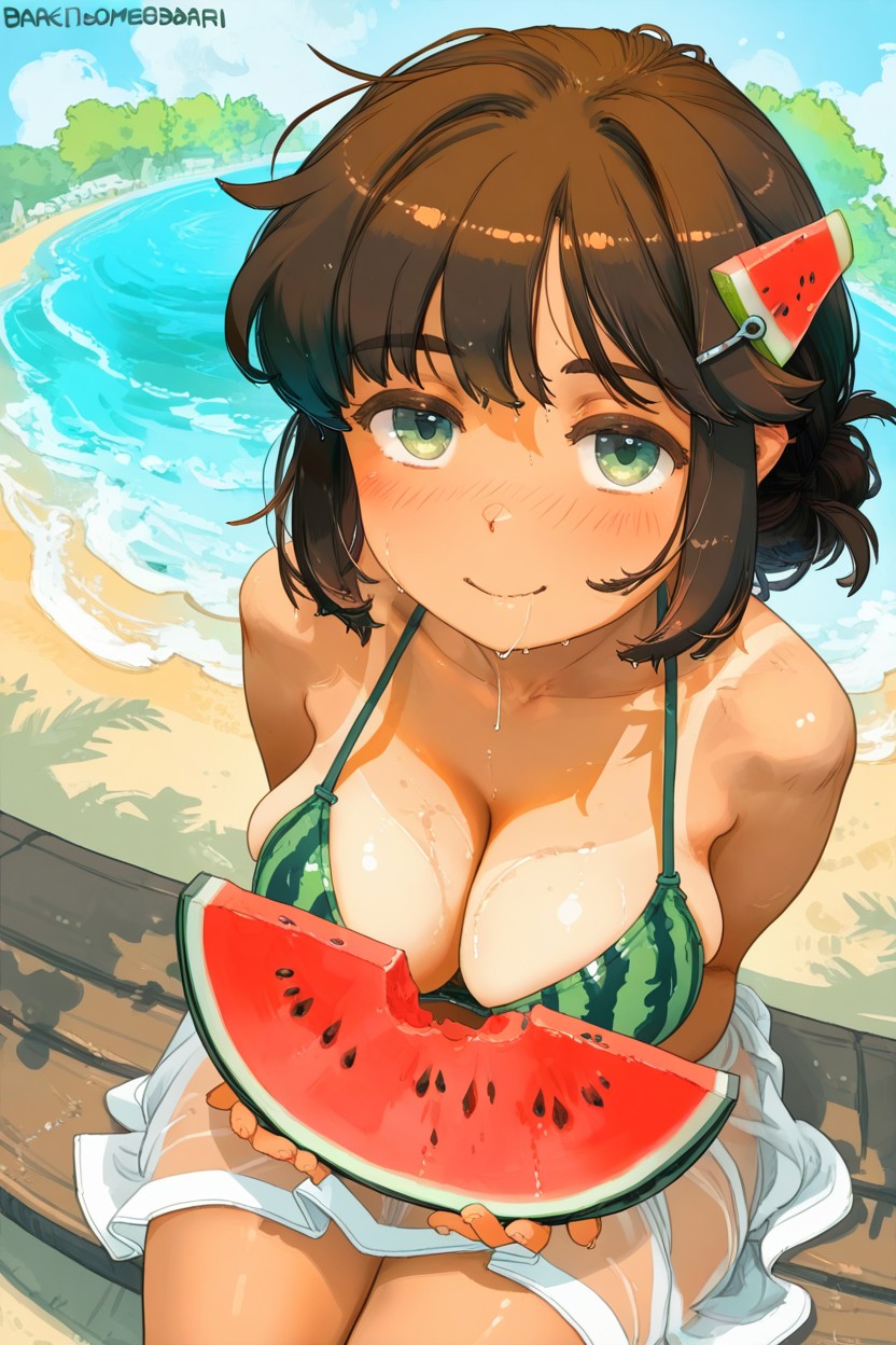 Medium Ass, Thick Thighs, Tomboy Hentai AI Porn
