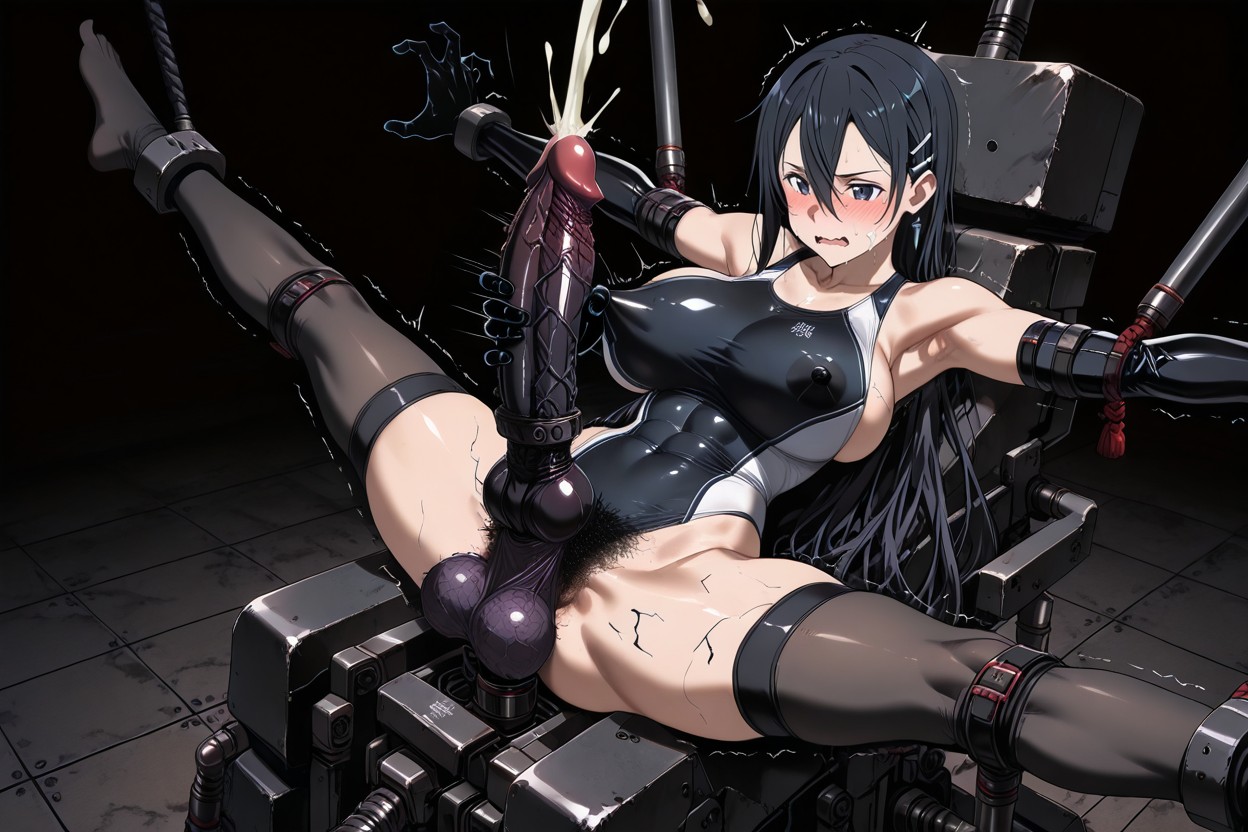 Hyper Longer Penis, Machine Restrained, Restraints Made Of Iron Hentai AI Porn