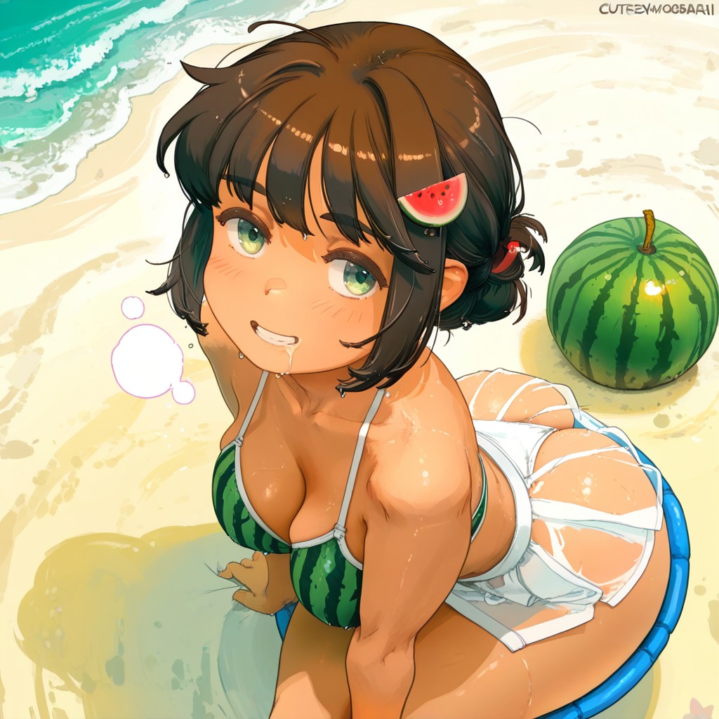 Sunny, Smile, Tan Brown Skin Hentai AI Porn