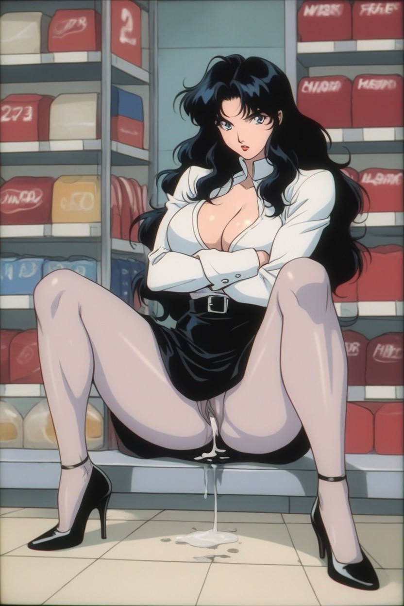 Black Skirt, Fat, Medium Length Hentai AI Porn