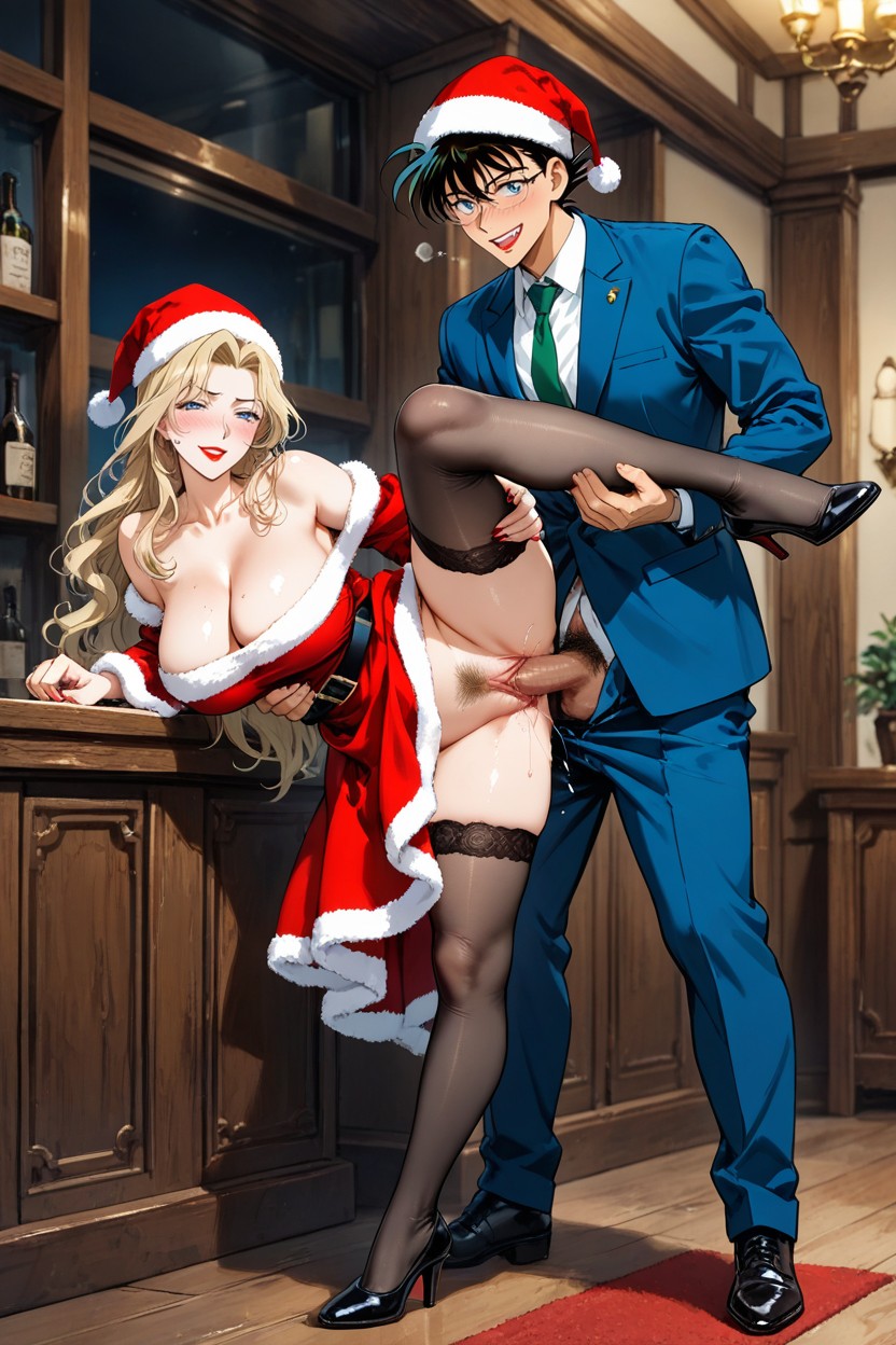 Black Hair, Smiling In Pleasure, Horny Hentai AI Porn