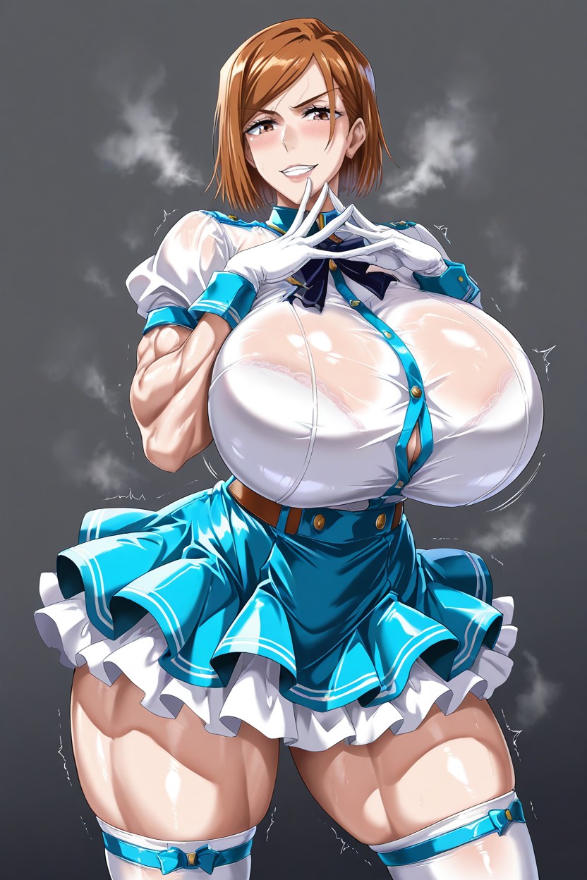 Large Ass, White Gloves, Steam Hentai AI Porn