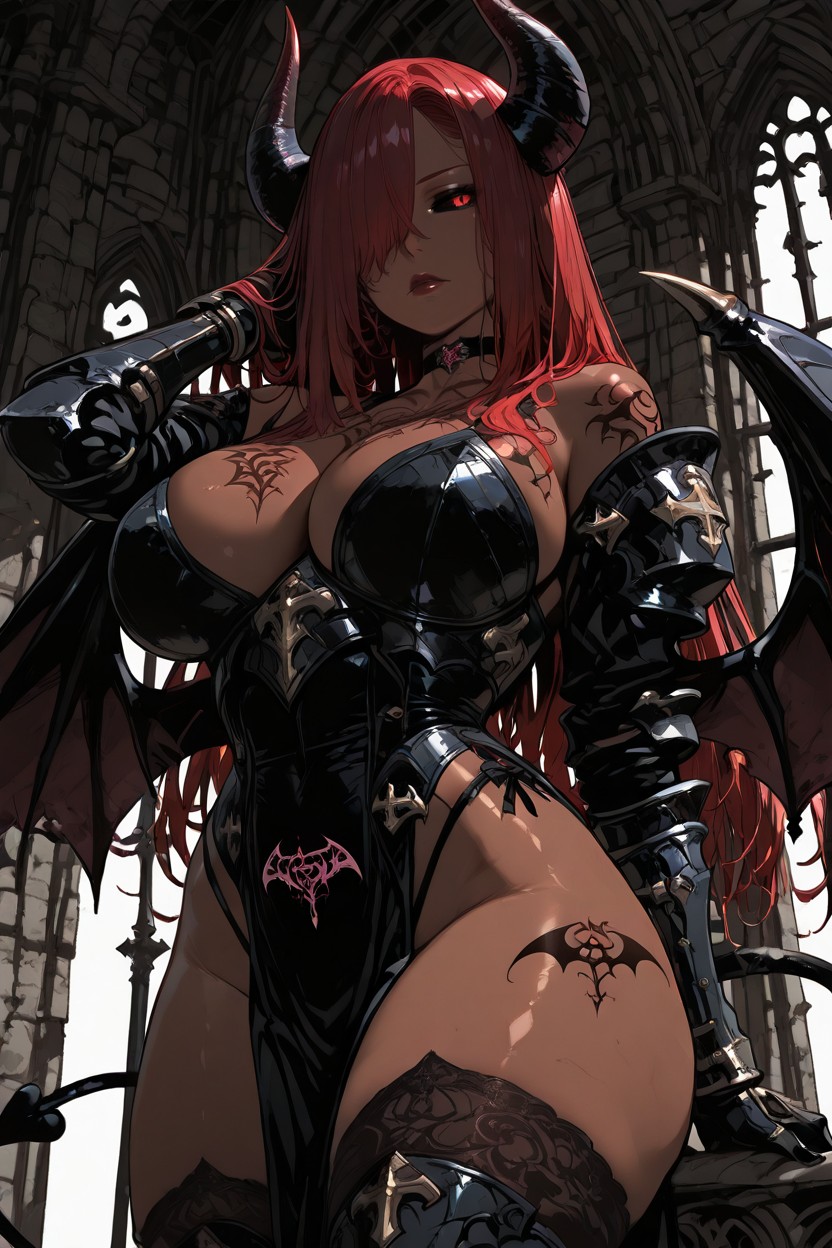 Anime Style, Neatly Ends, Demon Horns Hentai AI Porn