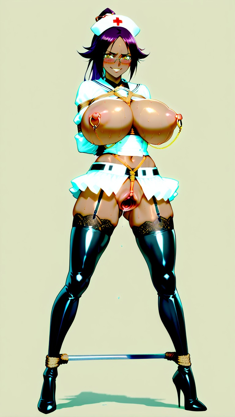 Extremely Huge Breasts, Spread Legs, Shaved Pussy Hentai AI Porn