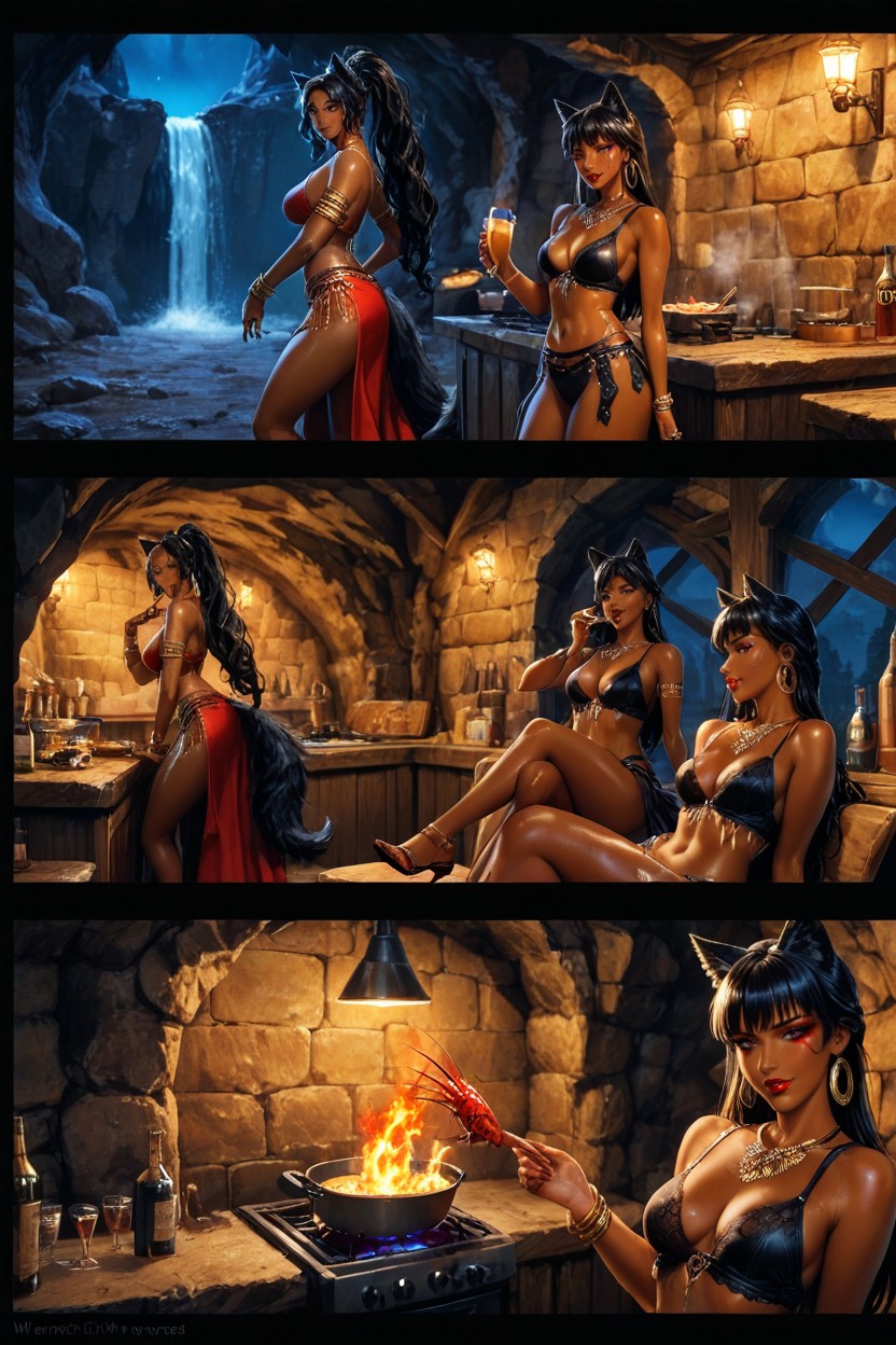 Night, Palace, Model Hentai AI Porn