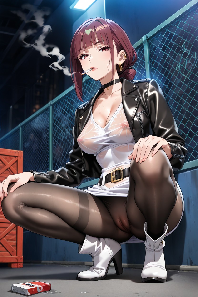 Cameltoe, Unimpressed Cool Gaze, Low Angle Hentai AI Porn