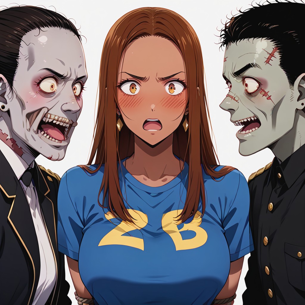 Woman Scare Expresion In Her Face, Shocked, Panic Hentai AI Porn