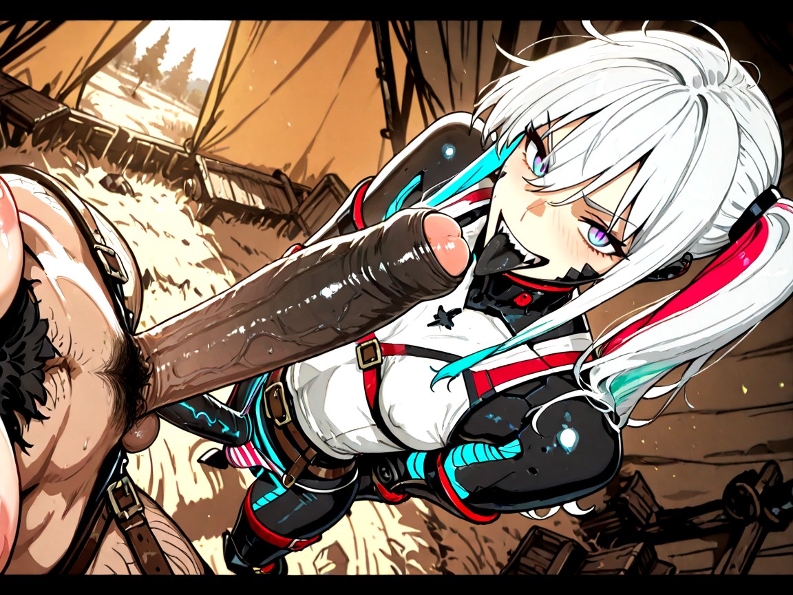 Sharp Teeth, Claws, Brown Harness Hentai AI Porn