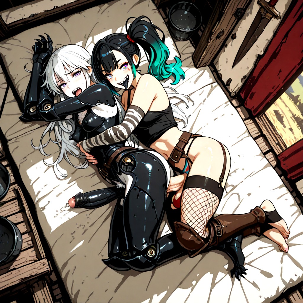 Black Pussy, Rainbow Hair, Enterprise Hentai AI Porn