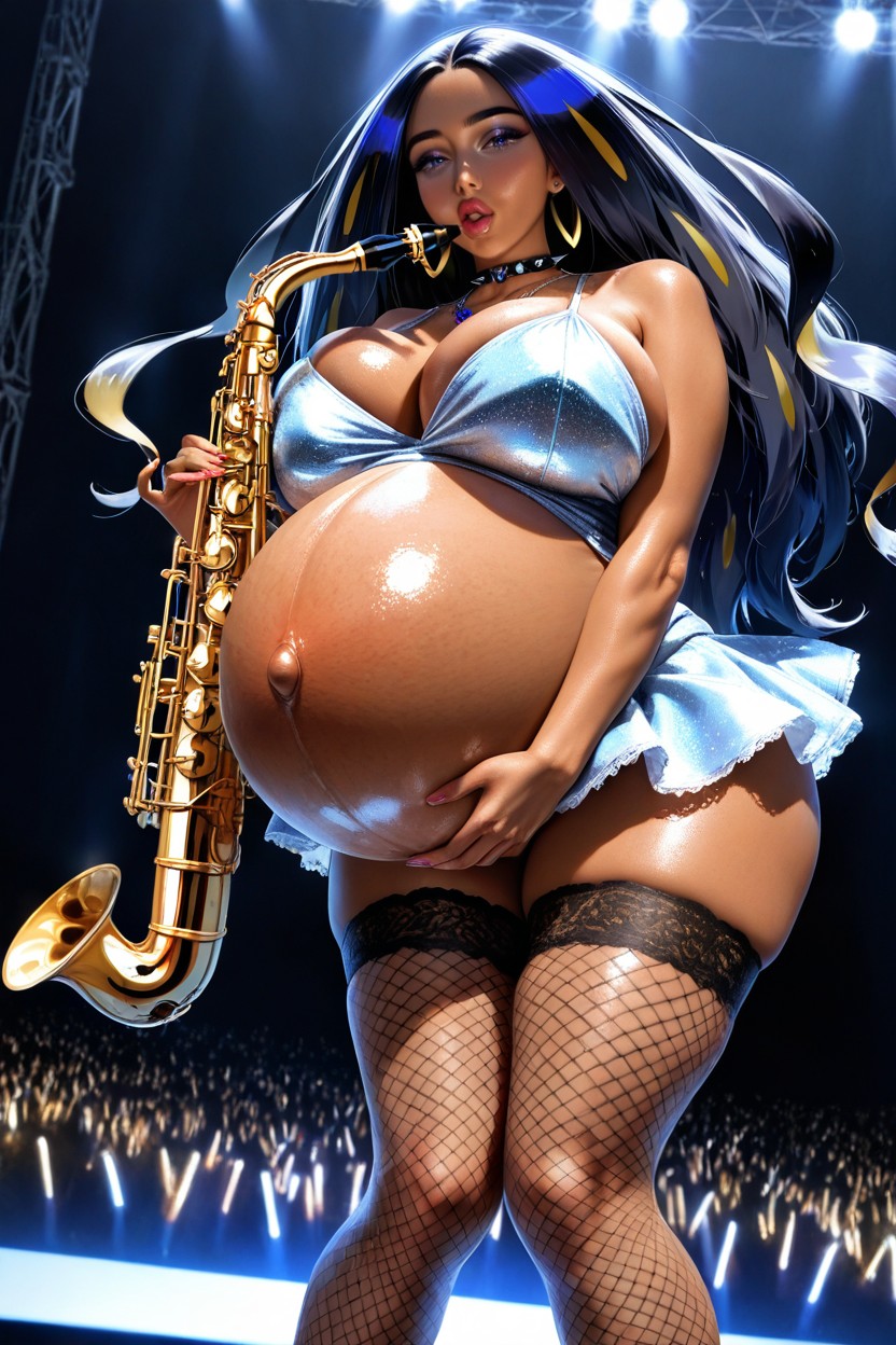 Highly Detailed, Belly Inflation, Warm Makeup Hentai AI Porn
