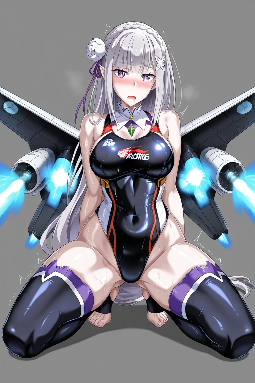 Perfect Hourglass Body, Curvy Body, Trembling Hentai AI Porn