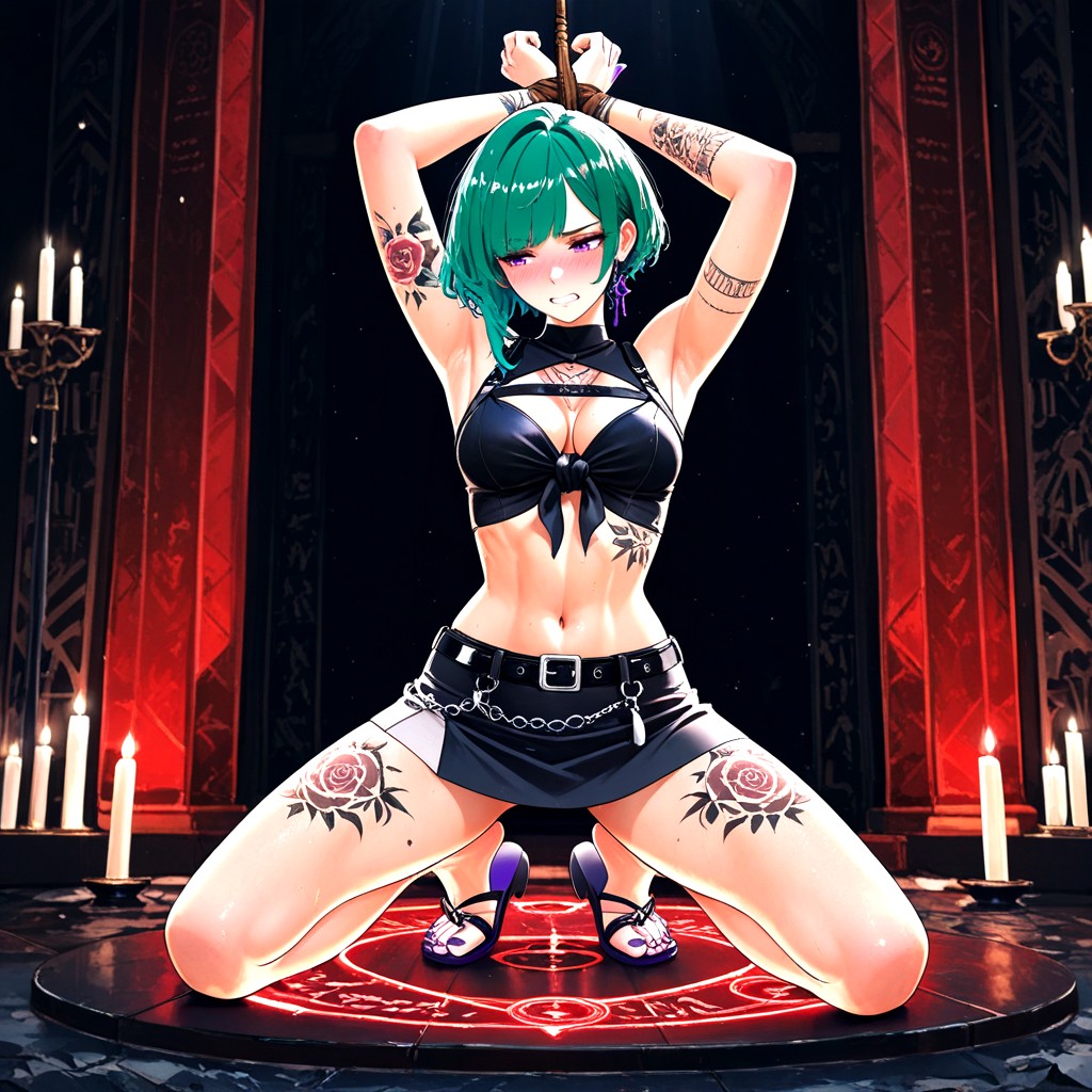 Eerie, Chest Tattoo, Toned Stomach Hentai AI Porn
